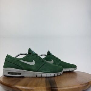 Mens Nike SB Stafan Janoski Max L Green Suede Comfort Casual Sneakers Size 10.5